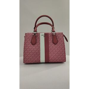 Michael Kors Pink and White Handbag